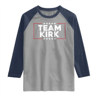 Team Kirk Raglan Shirt Last Name Kirk Family Name Matching Member Surname - Wonder Print Shop
