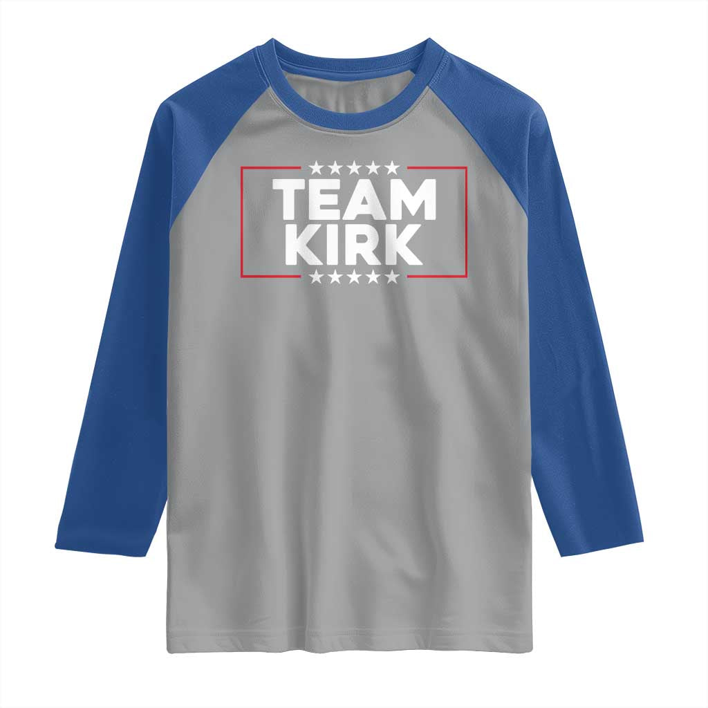 Team Kirk Raglan Shirt Last Name Kirk Family Name Matching Member Surname - Wonder Print Shop