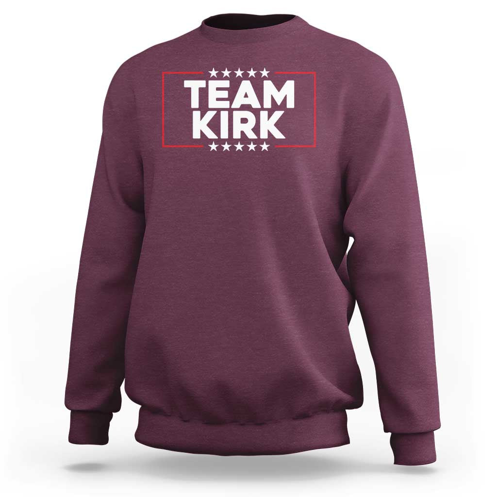 Team Kirk Sweatshirt Last Name Kirk Family Name Matching Member Surname - Wonder Print Shop