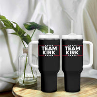 Team Kirk Tumbler With Handle Last Name Kirk Family Name Matching Member Surname - Wonder Print Shop