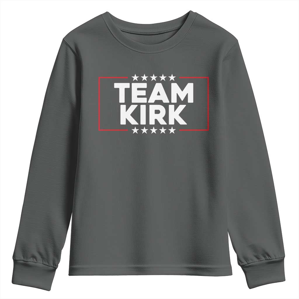 Team Kirk Youth Sweatshirt Last Name Kirk Family Name Matching Member Surname - Wonder Print Shop