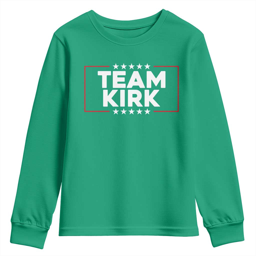 Team Kirk Youth Sweatshirt Last Name Kirk Family Name Matching Member Surname - Wonder Print Shop