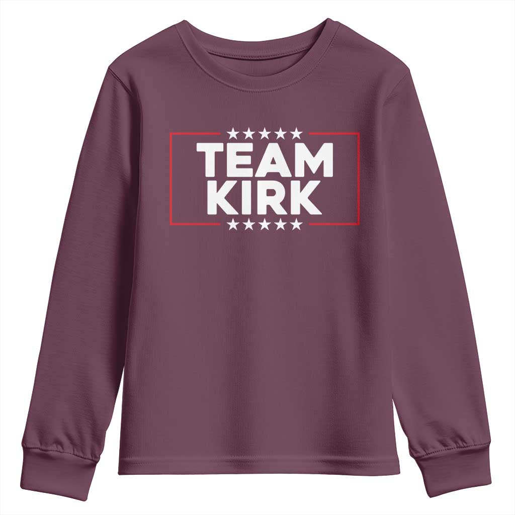 Team Kirk Youth Sweatshirt Last Name Kirk Family Name Matching Member Surname - Wonder Print Shop