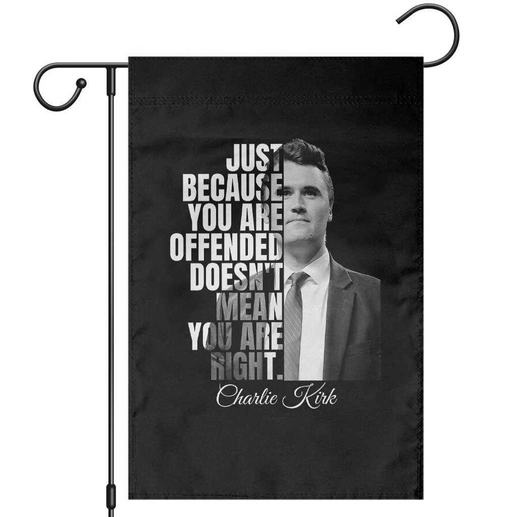 Charlie Kirk Garden Flag Free Speech Memorial Tribute - Wonder Print Shop