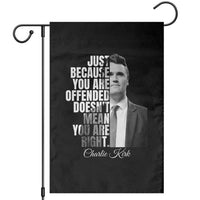 Charlie Kirk Garden Flag Free Speech Memorial Tribute - Wonder Print Shop