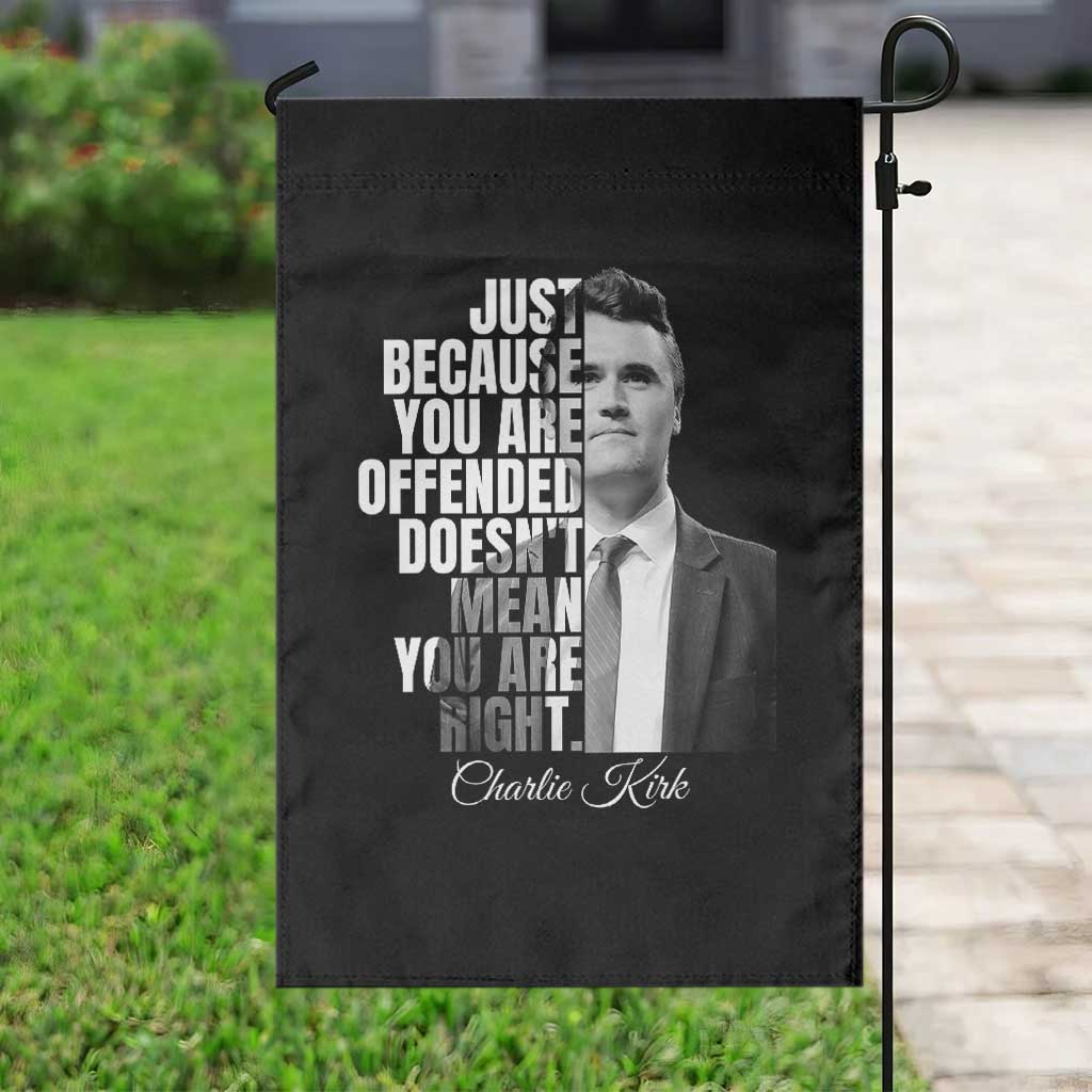 Charlie Kirk Garden Flag Free Speech Memorial Tribute - Wonder Print Shop