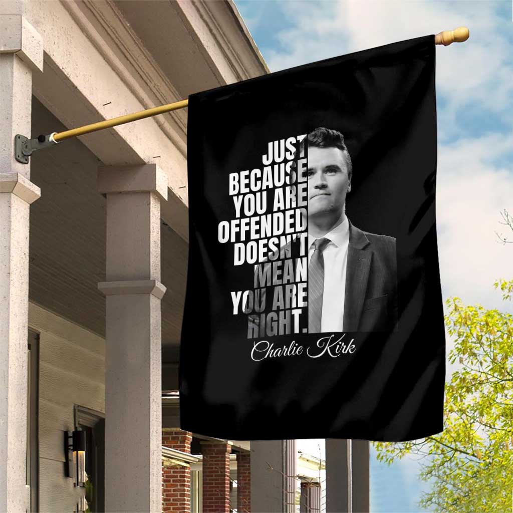 Charlie Kirk Garden Flag Free Speech Memorial Tribute - Wonder Print Shop