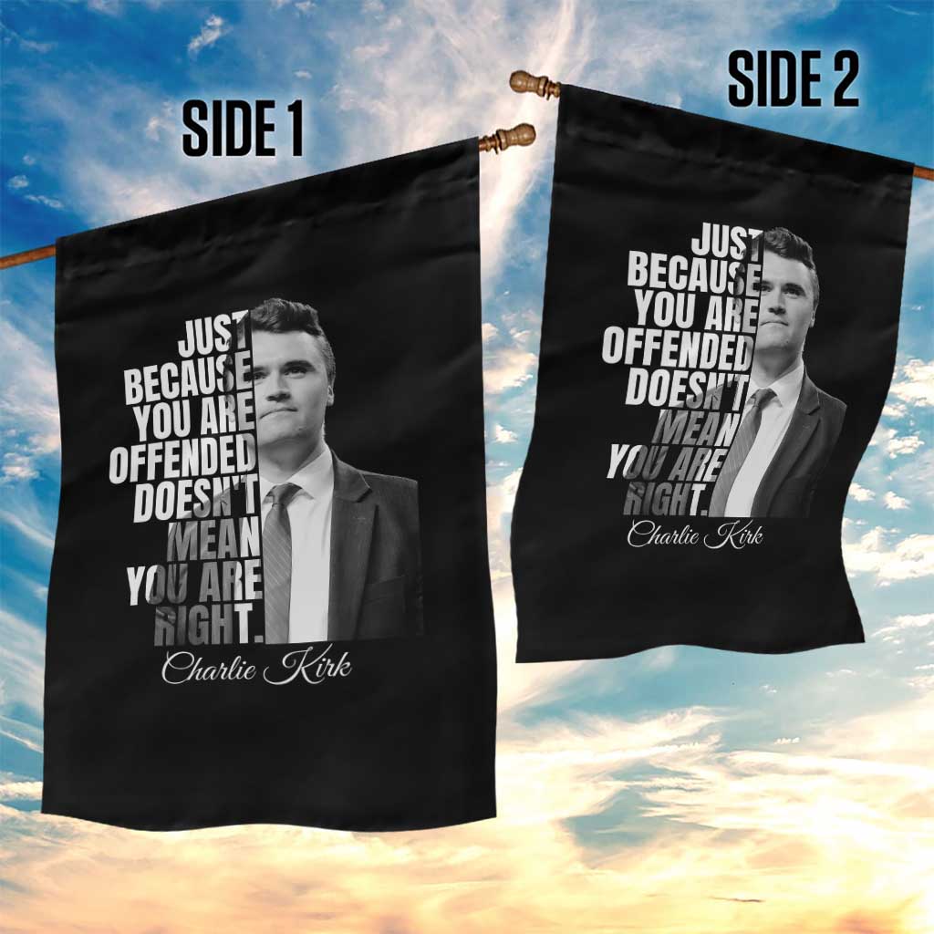 Charlie Kirk Garden Flag Free Speech Memorial Tribute - Wonder Print Shop
