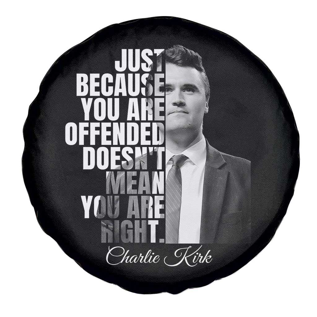 Charlie Kirk Spare Tire Cover Free Speech Memorial Tribute - Wonder Print Shop