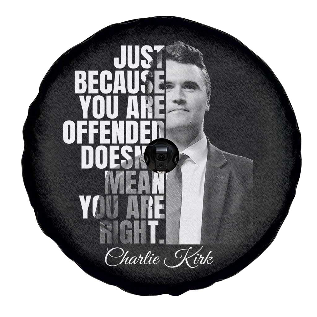 Charlie Kirk Spare Tire Cover Free Speech Memorial Tribute - Wonder Print Shop