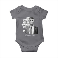 Charlie Kirk Baby Onesie Free Speech Memorial Tribute - Wonder Print Shop