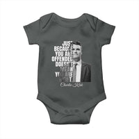 Charlie Kirk Baby Onesie Free Speech Memorial Tribute - Wonder Print Shop