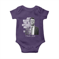 Charlie Kirk Baby Onesie Free Speech Memorial Tribute - Wonder Print Shop