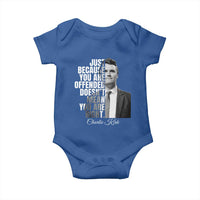 Charlie Kirk Baby Onesie Free Speech Memorial Tribute - Wonder Print Shop