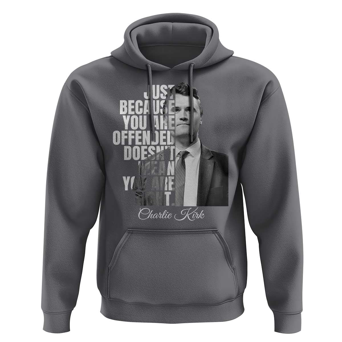 Charlie Kirk Hoodie Free Speech Memorial Tribute - Wonder Print Shop