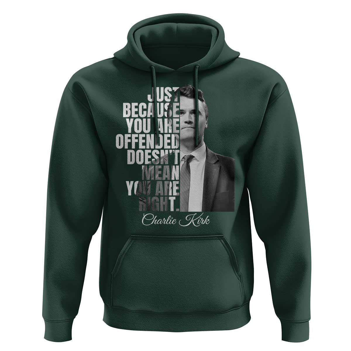 Charlie Kirk Hoodie Free Speech Memorial Tribute - Wonder Print Shop