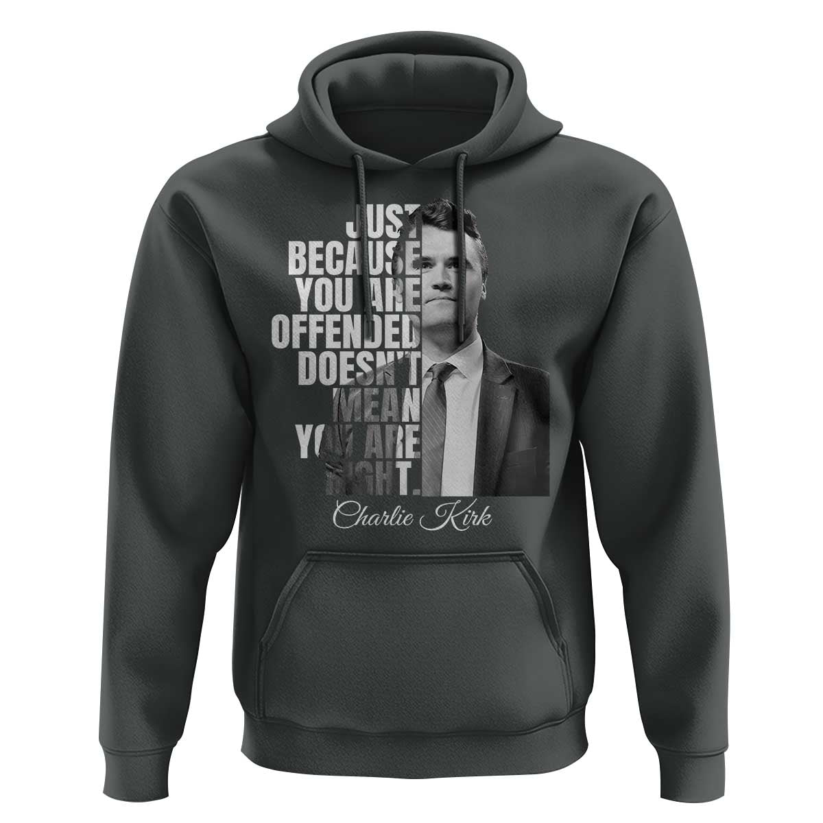 Charlie Kirk Hoodie Free Speech Memorial Tribute - Wonder Print Shop