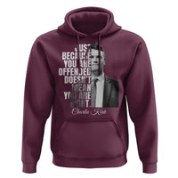 Charlie Kirk Hoodie Free Speech Memorial Tribute - Wonder Print Shop