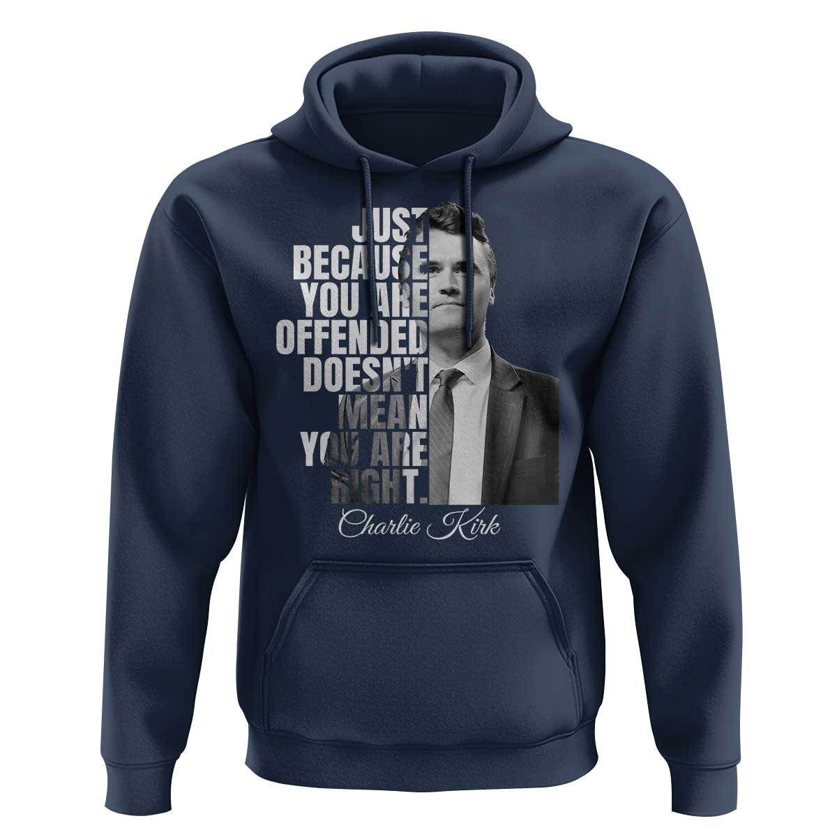 Charlie Kirk Hoodie Free Speech Memorial Tribute - Wonder Print Shop