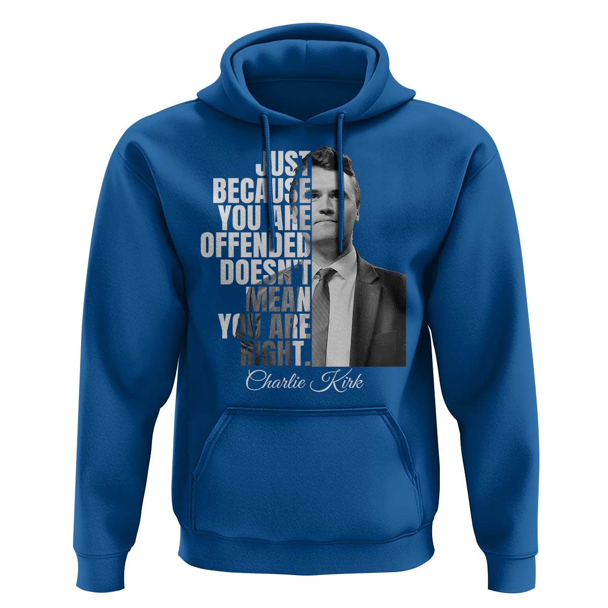 Charlie Kirk Hoodie Free Speech Memorial Tribute - Wonder Print Shop