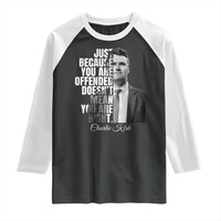 Charlie Kirk Raglan Shirt Free Speech Memorial Tribute - Wonder Print Shop