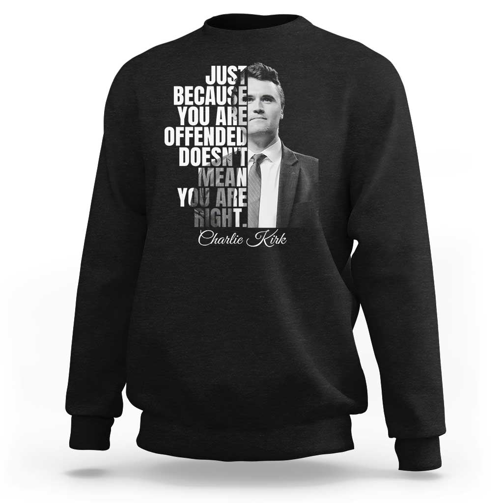 Charlie Kirk Sweatshirt Free Speech Memorial Tribute - Wonder Print Shop
