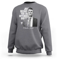 Charlie Kirk Sweatshirt Free Speech Memorial Tribute - Wonder Print Shop