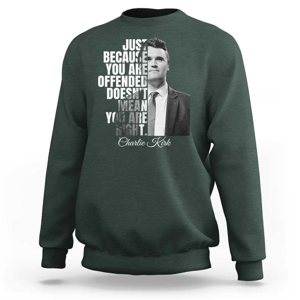 Charlie Kirk Sweatshirt Free Speech Memorial Tribute - Wonder Print Shop