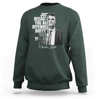 Charlie Kirk Sweatshirt Free Speech Memorial Tribute - Wonder Print Shop