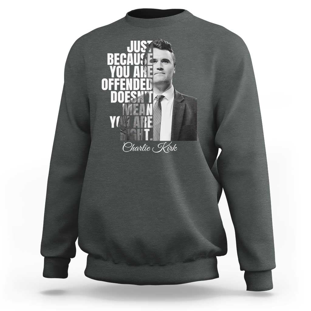 Charlie Kirk Sweatshirt Free Speech Memorial Tribute - Wonder Print Shop