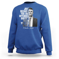 Charlie Kirk Sweatshirt Free Speech Memorial Tribute - Wonder Print Shop