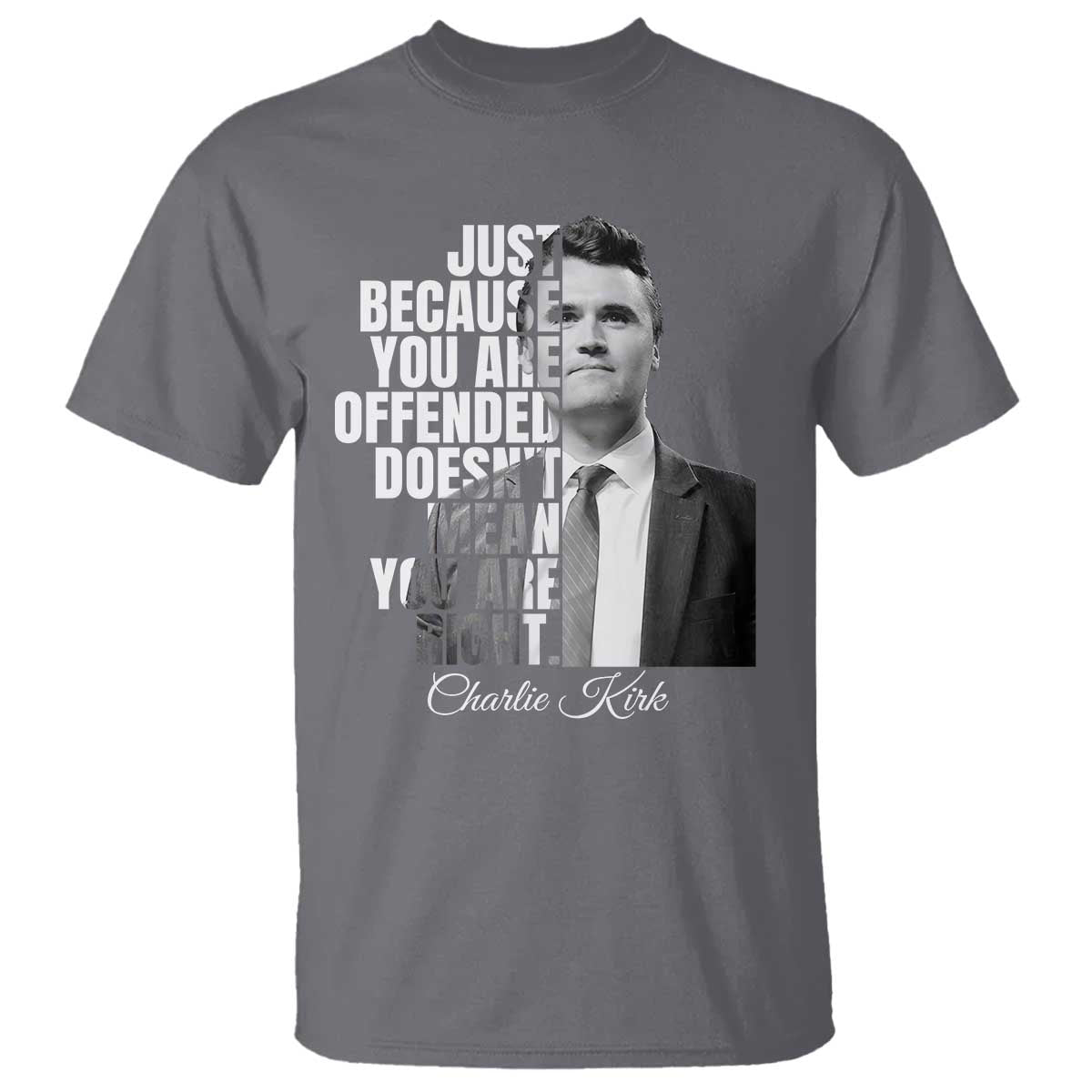Charlie Kirk T Shirt Free Speech Memorial Tribute - Wonder Print Shop