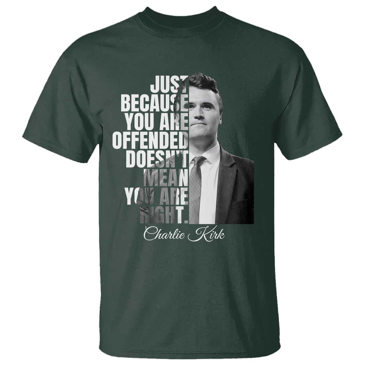 Charlie Kirk T Shirt Free Speech Memorial Tribute - Wonder Print Shop