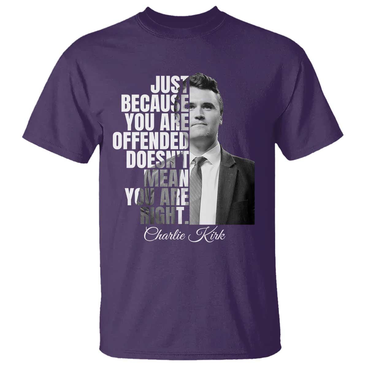 Charlie Kirk T Shirt Free Speech Memorial Tribute - Wonder Print Shop