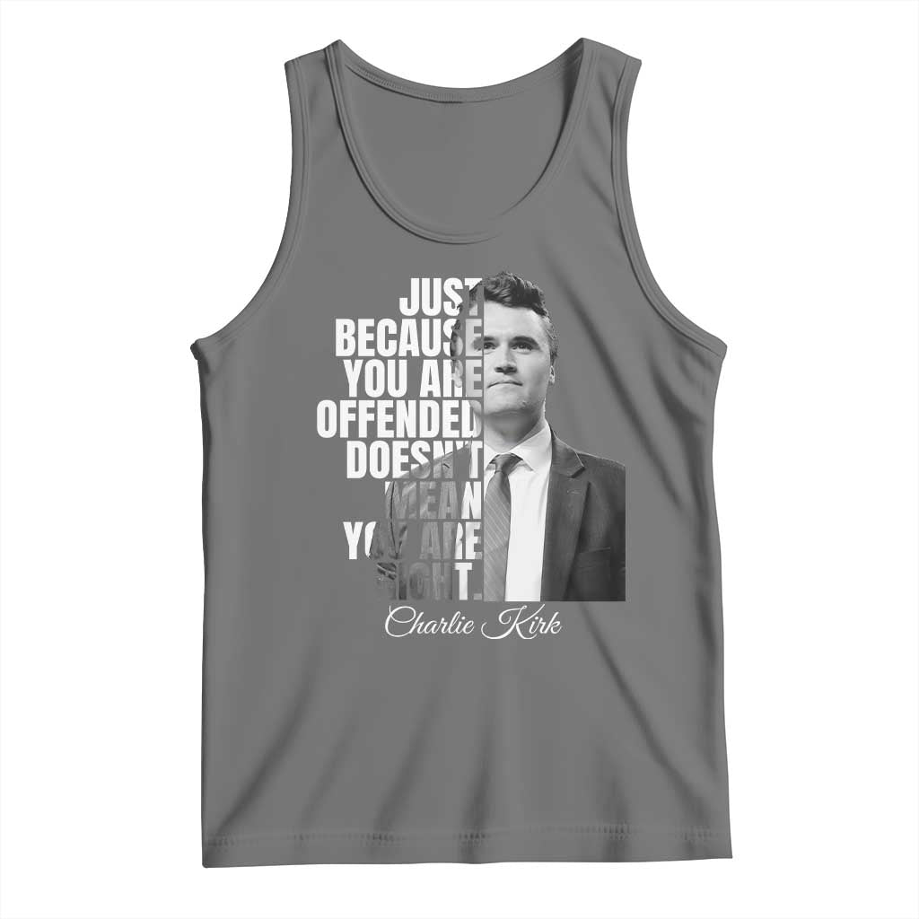 Charlie Kirk Tank Top Free Speech Memorial Tribute - Wonder Print Shop