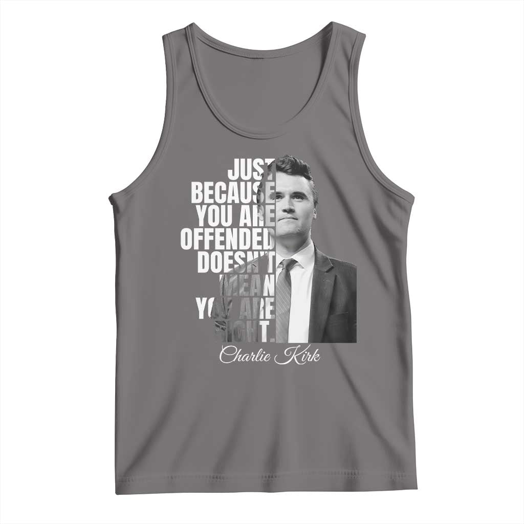 Charlie Kirk Tank Top Free Speech Memorial Tribute - Wonder Print Shop