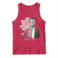 Charlie Kirk Tank Top Free Speech Memorial Tribute - Wonder Print Shop