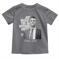 Charlie Kirk Toddler T Shirt Free Speech Memorial Tribute - Wonder Print Shop