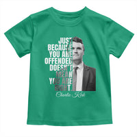 Charlie Kirk Toddler T Shirt Free Speech Memorial Tribute - Wonder Print Shop