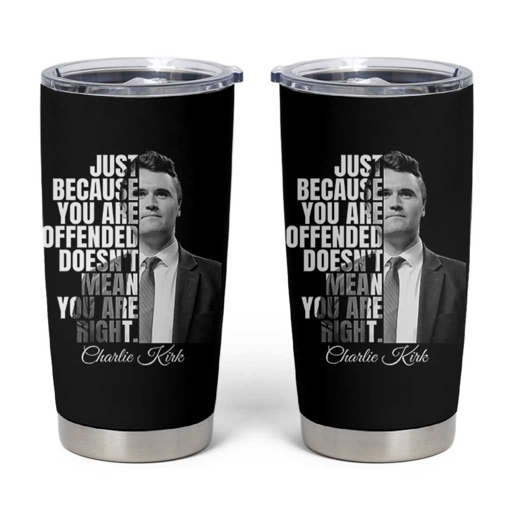 Charlie Kirk Tumbler Cup Free Speech Memorial Tribute - Wonder Print Shop