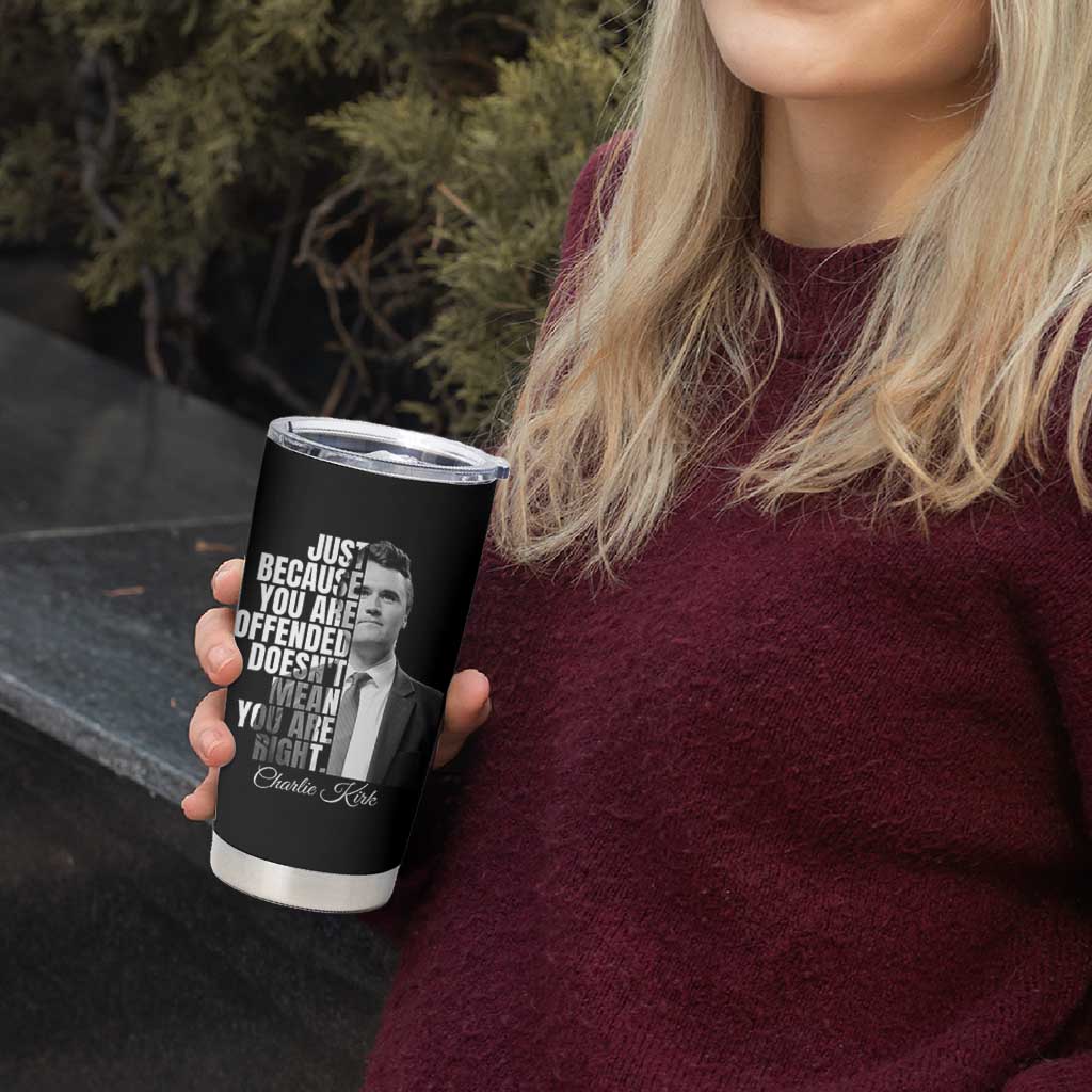 Charlie Kirk Tumbler Cup Free Speech Memorial Tribute - Wonder Print Shop