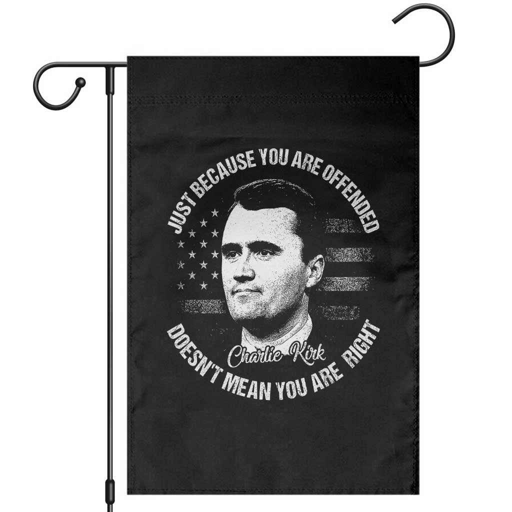 Charlie Kirk Garden Flag Free Speech Retro USA Flag - Wonder Print Shop