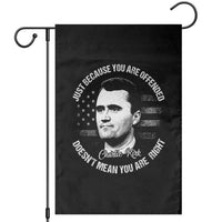 Charlie Kirk Garden Flag Free Speech Retro USA Flag - Wonder Print Shop
