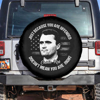 Charlie Kirk Spare Tire Cover Free Speech Retro USA Flag - Wonder Print Shop