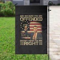 Charlie Kirk Memorial Garden Flag Freedom Commemorative USA Flag Tribute - Wonder Print Shop