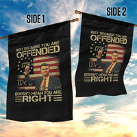 Charlie Kirk Memorial Garden Flag Freedom Commemorative USA Flag Tribute - Wonder Print Shop
