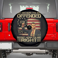 Charlie Kirk Memorial Spare Tire Cover Freedom Commemorative USA Flag Tribute - Wonder Print Shop