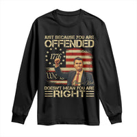 Charlie Kirk Memorial Long Sleeve Shirt Freedom Commemorative USA Flag Tribute - Wonder Print Shop