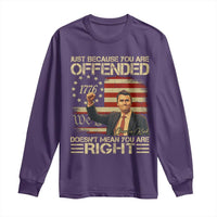 Charlie Kirk Memorial Long Sleeve Shirt Freedom Commemorative USA Flag Tribute - Wonder Print Shop