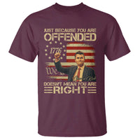 Charlie Kirk Memorial T Shirt Freedom Commemorative USA Flag Tribute - Wonder Print Shop